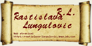 Rastislava Lungulović vizit kartica